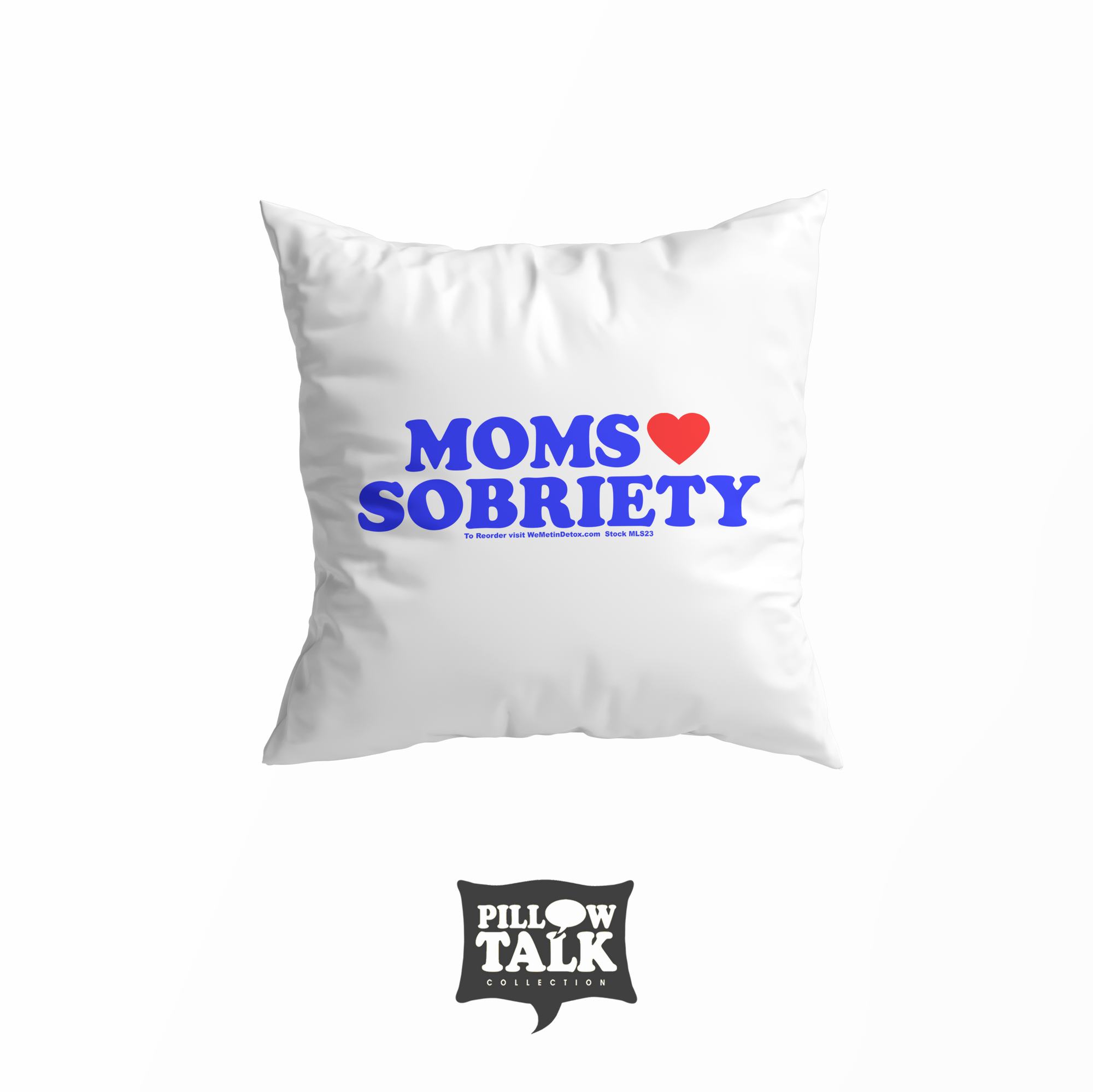Moms Heart Sobriety - Throw Pillow